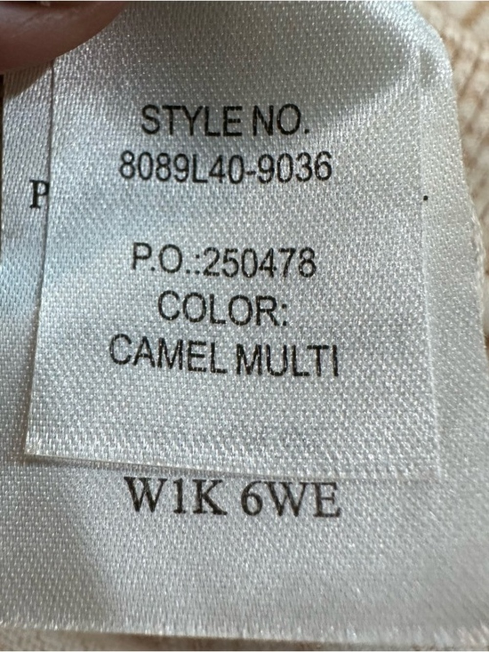 Paige Lucerne Space Dye Puff Sleeve‎ Pullover Top in Camel Size Small - Picture 10 of 10